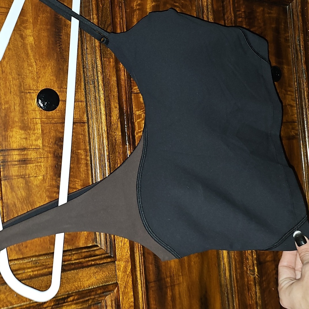 Lululemon Align Thin Strap Tank Yoga Day! BLK/ESPR! Nwts! Tight Fit,cropped!